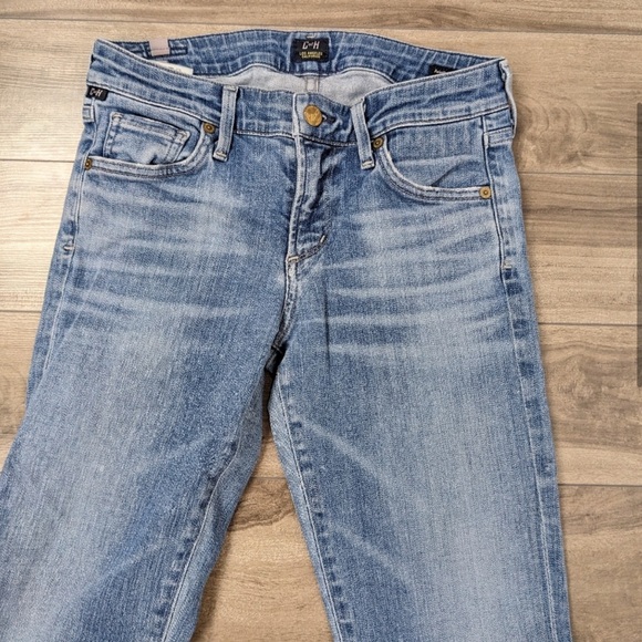 Citizen Of Humanity Arielle Midrise Skinny Raw Hem Ankle Jeans Size 25 - Picture 3 of 6